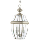 Generation Lighting - 6039EN-965 - Three Light Outdoor Pendant - Lancaster - Antique Brushed Nickel
