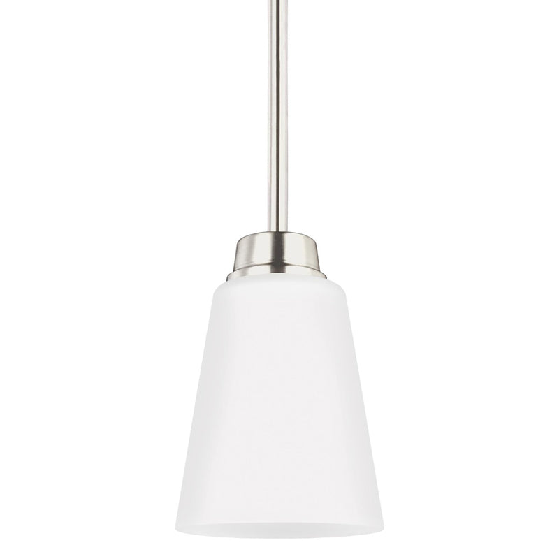 Generation Lighting - 6115201EN3-962 - One Light Mini-Pendant - Kerrville - Brushed Nickel