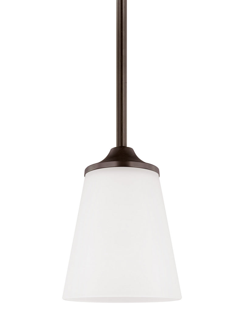 Generation Lighting - 6124501EN3-710 - One Light Mini-Pendant - Hanford - Bronze