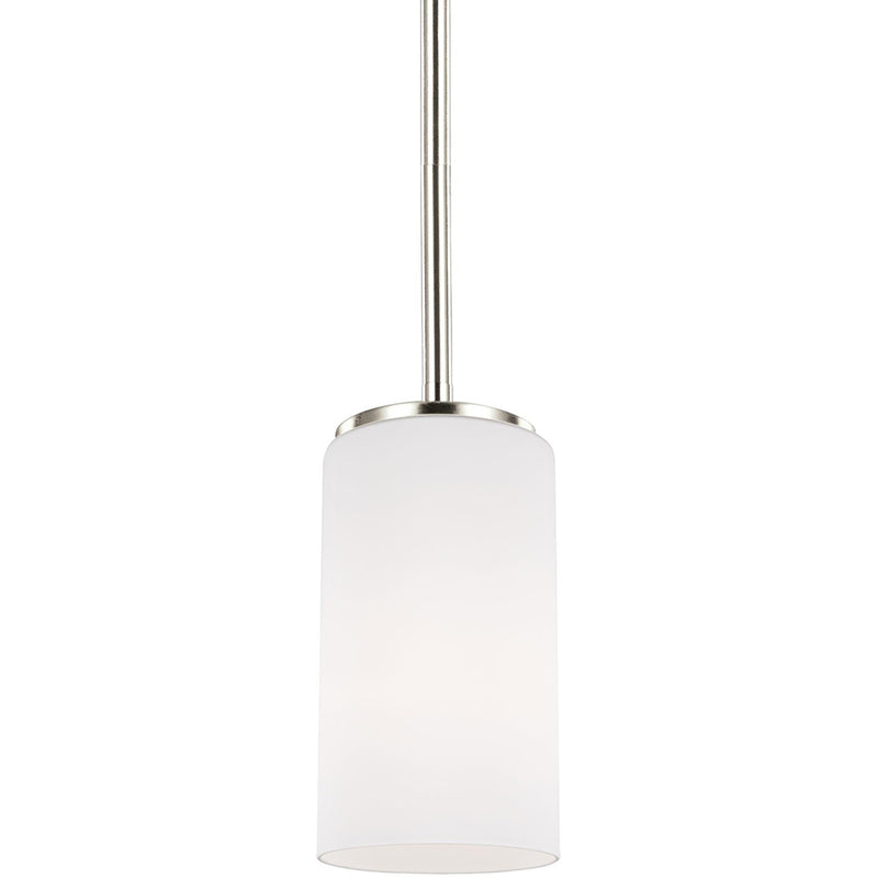 Generation Lighting - 6124601EN3-962 - One Light Mini-Pendant - Alturas - Brushed Nickel