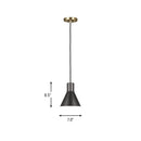 One Light Mini-Pendant<br /><span style="color:#4AB0CE;">Entrega: 4-10 dias en USA</span><br /><span style="color:#4AB0CE;font-size:60%;">PREGUNTE POR ENTREGA EN PANAMA</span><br />Collection: Towner<br />Finish: Satin Brass