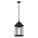 One Light Outdoor Pendant<br /><span style="color:#4AB0CE;">Entrega: 4-10 dias en USA</span><br /><span style="color:#4AB0CE;font-size:60%;">PREGUNTE POR ENTREGA EN PANAMA</span><br />Collection: Sevier<br />Finish: Black