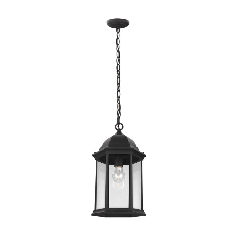 One Light Outdoor Pendant<br /><span style="color:#4AB0CE;">Entrega: 4-10 dias en USA</span><br /><span style="color:#4AB0CE;font-size:60%;">PREGUNTE POR ENTREGA EN PANAMA</span><br />Collection: Sevier<br />Finish: Black