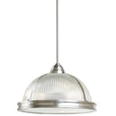 Generation Lighting - 65062EN3-962 - Three Light Pendant - Pratt Street Prismatic - Brushed Nickel