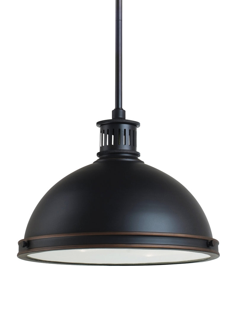 Generation Lighting - 65086EN3-715 - Two Light Pendant - Pratt Street Metal - Autumn Bronze