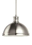 Generation Lighting - 65086EN3-962 - Two Light Pendant - Pratt Street Metal - Brushed Nickel
