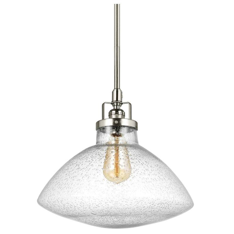 Generation Lighting - 6514501-962 - One Light Pendant - Belton - Brushed Nickel