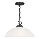 Generation Lighting - 65160EN3-112 - One Light Pendant - Oslo - Midnight Black
