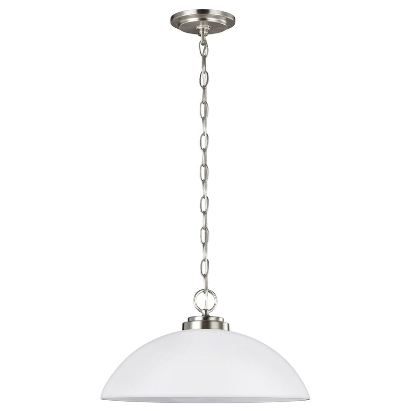 Generation Lighting - 65160EN3-962 - One Light Pendant - Oslo - Brushed Nickel
