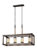 Generation Lighting - 6613304EN3-846 - Four Light Island Pendant - Dunning - Stardust