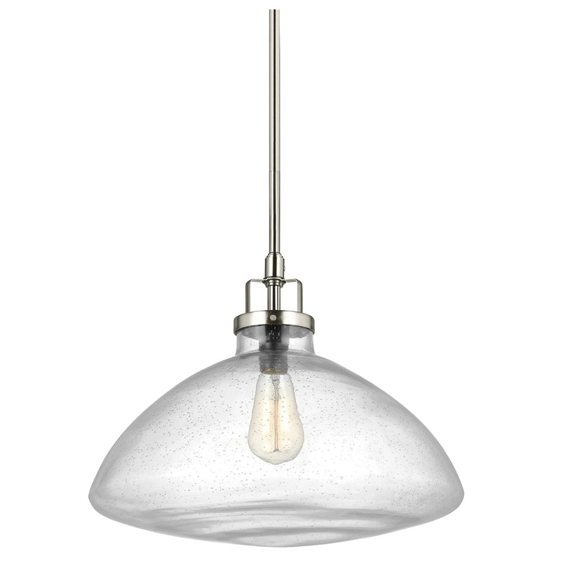 Generation Lighting - 6614501-962 - One Light Pendant - Belton - Brushed Nickel