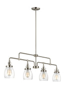 Generation Lighting - 6614504-962 - Four Light Island Pendant - Belton - Brushed Nickel
