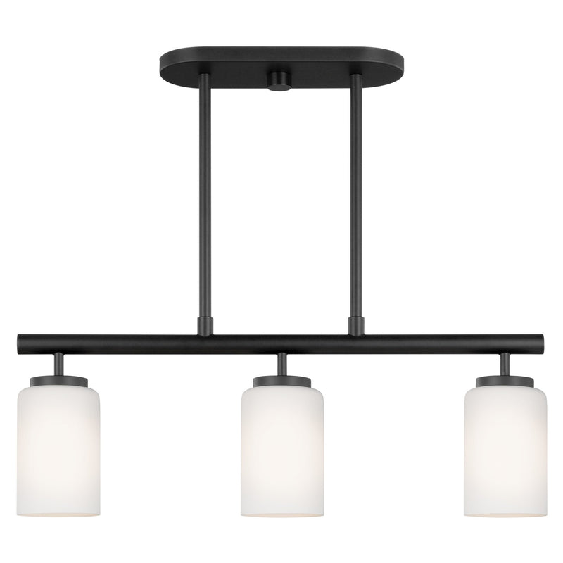 Generation Lighting - 66160EN3-112 - Three Light Island Pendant - Oslo - Midnight Black