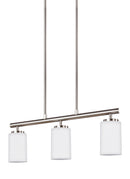 Generation Lighting - 66160EN3-962 - Three Light Island Pendant - Oslo - Brushed Nickel