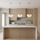Generation Lighting - 6624603-848 - Three Light Pendant - Alturas - Satin Brass