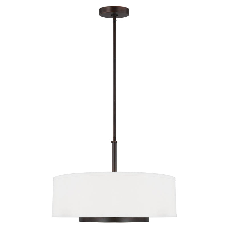 Generation Lighting - 6628003-710 - Three Light Pendant - Nance - Bronze