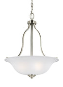 Generation Lighting - 6639003-962 - Three Light Pendant - Emmons - Brushed Nickel