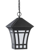 Generation Lighting - 69131EN3-12 - One Light Outdoor Pendant - Herrington - Black