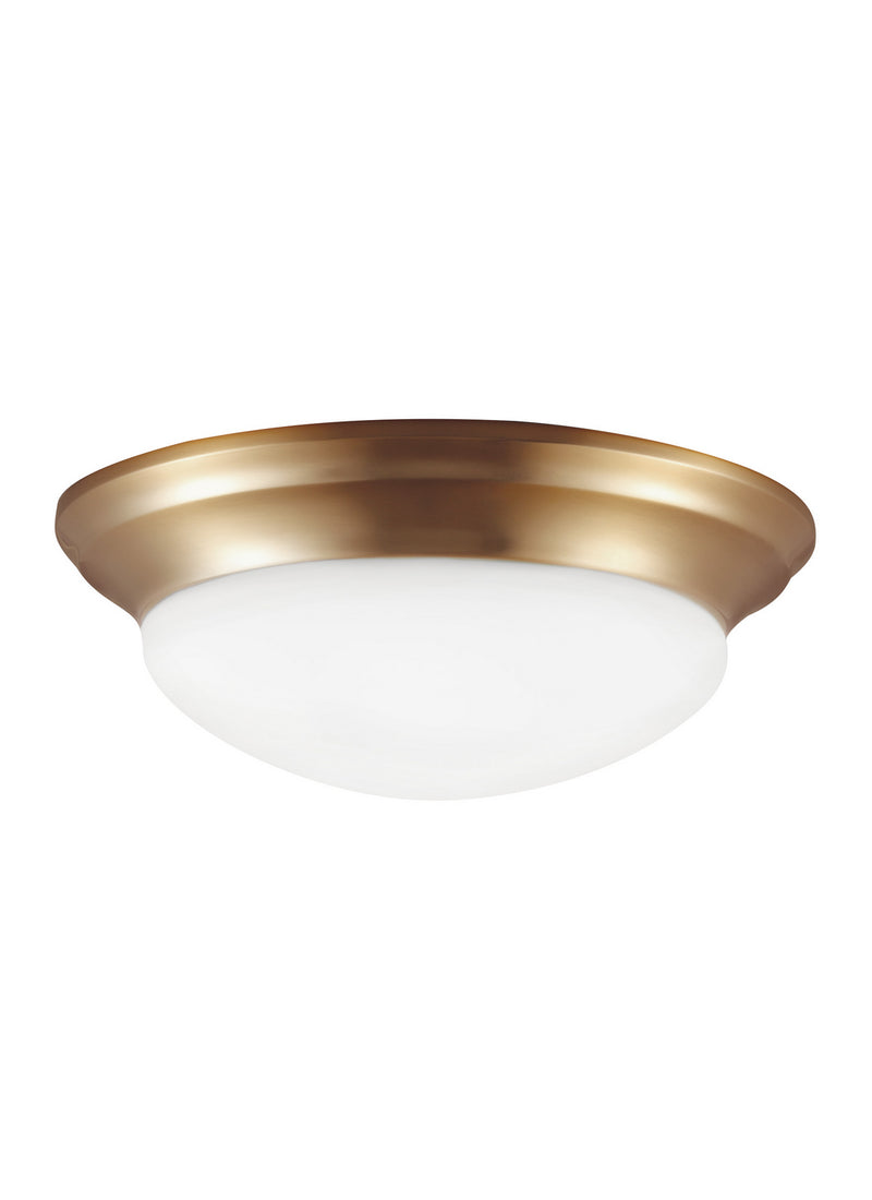 Generation Lighting. - 75435EN3-848 - Two Light Flush Mount - Nash - Satin Brass