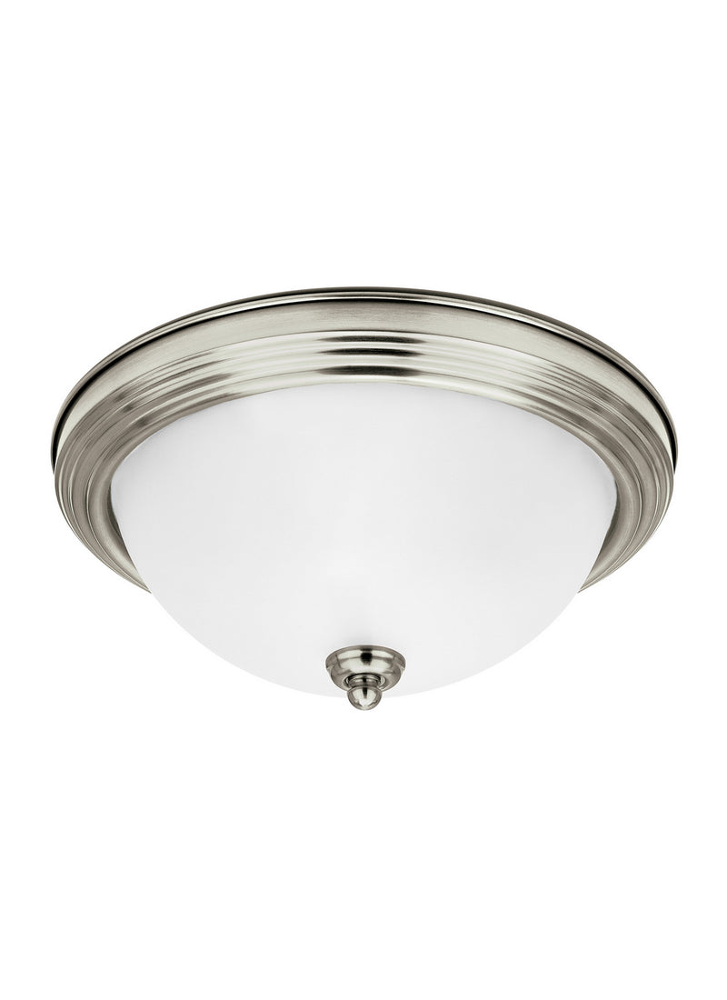 Generation Lighting - 77063EN3-962 - One Light Flush Mount - Geary - Brushed Nickel