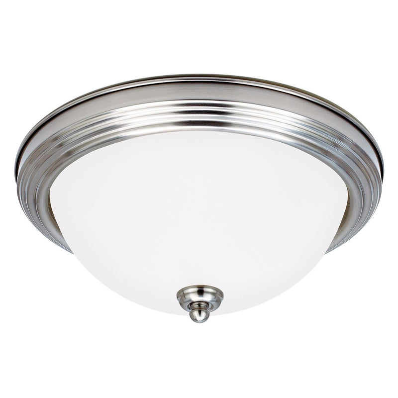 Generation Lighting - 77064EN3-962 - Two Light Flush Mount - Geary - Brushed Nickel