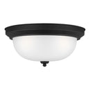 Generation Lighting - 77065EN3-112 - Three Light Flush Mount - Geary - Midnight Black