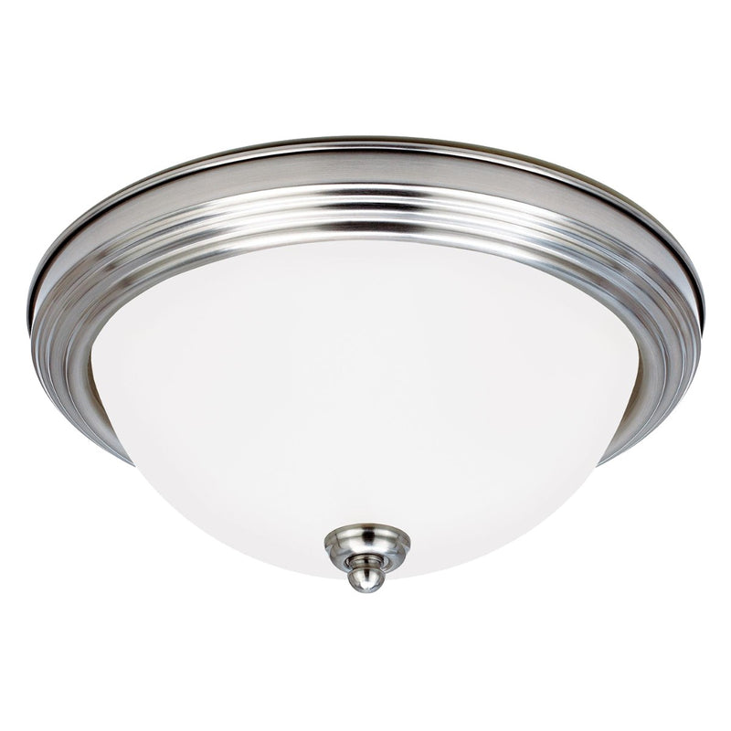Generation Lighting - 77065EN3-962 - Three Light Flush Mount - Geary - Brushed Nickel
