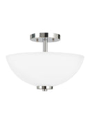 Generation Lighting - 77160EN3-05 - Two Light Semi-Flush Convertible Pendant - Oslo - Chrome