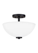 Generation Lighting - 77160EN3-112 - Two Light Semi-Flush Convertible Pendant - Oslo - Midnight Black