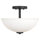 Two Light Semi-Flush Convertible Pendant<br /><span style="color:#4AB0CE;">Entrega: 4-10 dias en USA</span><br /><span style="color:#4AB0CE;font-size:60%;">PREGUNTE POR ENTREGA EN PANAMA</span><br />Collection: Oslo<br />Finish: Midnight Black