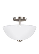 Generation Lighting - 77160EN3-962 - Two Light Semi-Flush Convertible Pendant - Oslo - Brushed Nickel