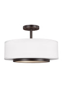 Generation Lighting - 7728002-710 - Two Light Semi-Flush Convertible Pendant - Nance - Bronze