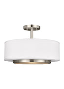 Generation Lighting - 7728002EN3-962 - Two Light Semi-Flush Convertible Pendant - Nance - Brushed Nickel