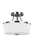 Generation Lighting - 7739102-962 - Two Light Semi-Flush Convertible Pendant - Hettinger - Brushed Nickel