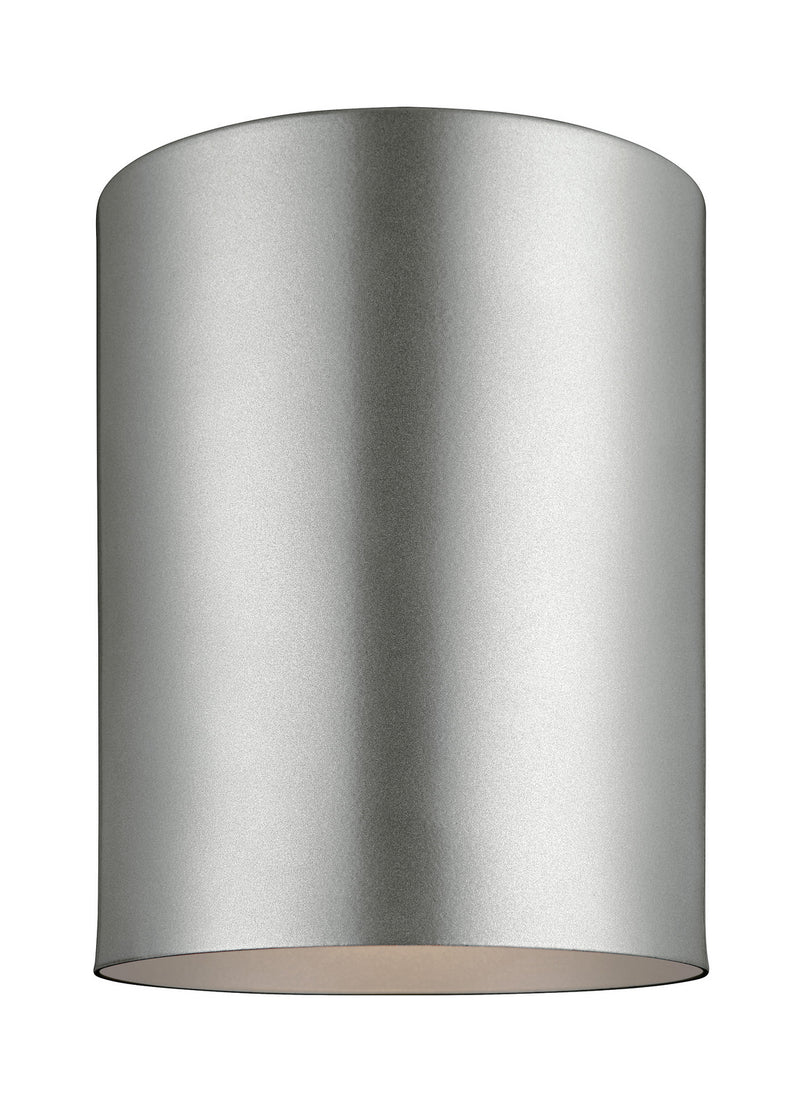 Visual Comfort Studio - 7813801EN3-753 - One Light Outdoor Flush Mount - Outdoor Cylinders - Painted Brushed Nickel