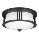 Generation Lighting - 7847902EN3-12 - Two Light Outdoor Flush Mount - Crowell - Black