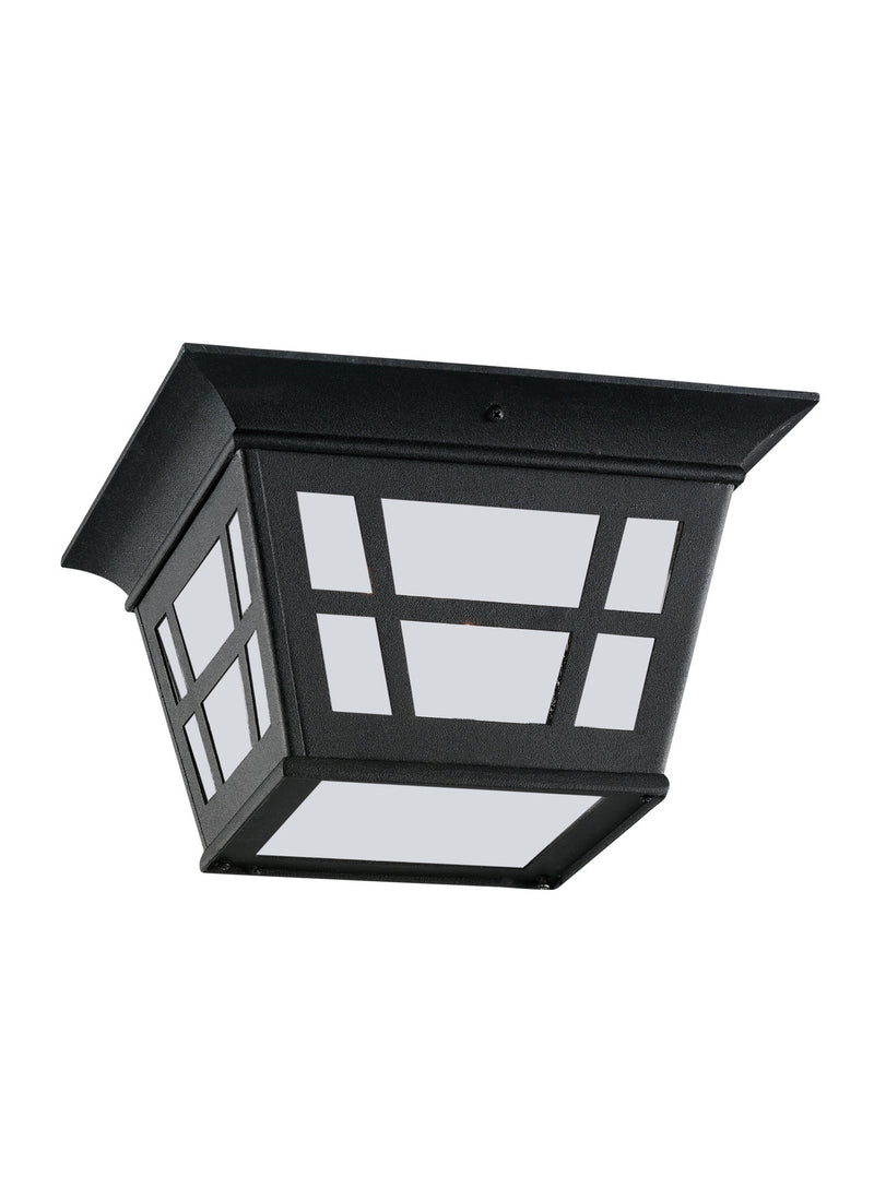 Generation Lighting - 79131-12 - Two Light Outdoor Flush Mount - Herrington - Black