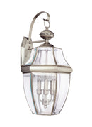 Generation Lighting - 8040EN-965 - Three Light Outdoor Wall Lantern - Lancaster - Antique Brushed Nickel