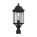 One Light Outdoor Post Lantern<br /><span style="color:#4AB0CE;">Entrega: 4-10 dias en USA</span><br /><span style="color:#4AB0CE;font-size:60%;">PREGUNTE POR ENTREGA EN PANAMA</span><br />Collection: Sevier<br />Finish: Black