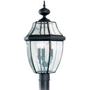 Generation Lighting - 8239EN-12 - Three Light Outdoor Post Lantern - Lancaster - Black