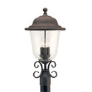 Generation Lighting - 8259EN-46 - Three Light Outdoor Post Lantern - Trafalgar - Oxidized Bronze