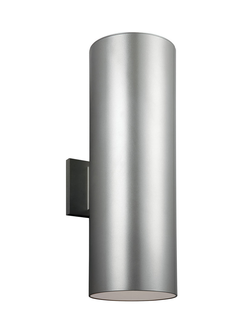 Visual Comfort Studio - 8313902EN3-753 - Two Light Outdoor Wall Lantern - Outdoor Cylinders - Painted Brushed Nickel