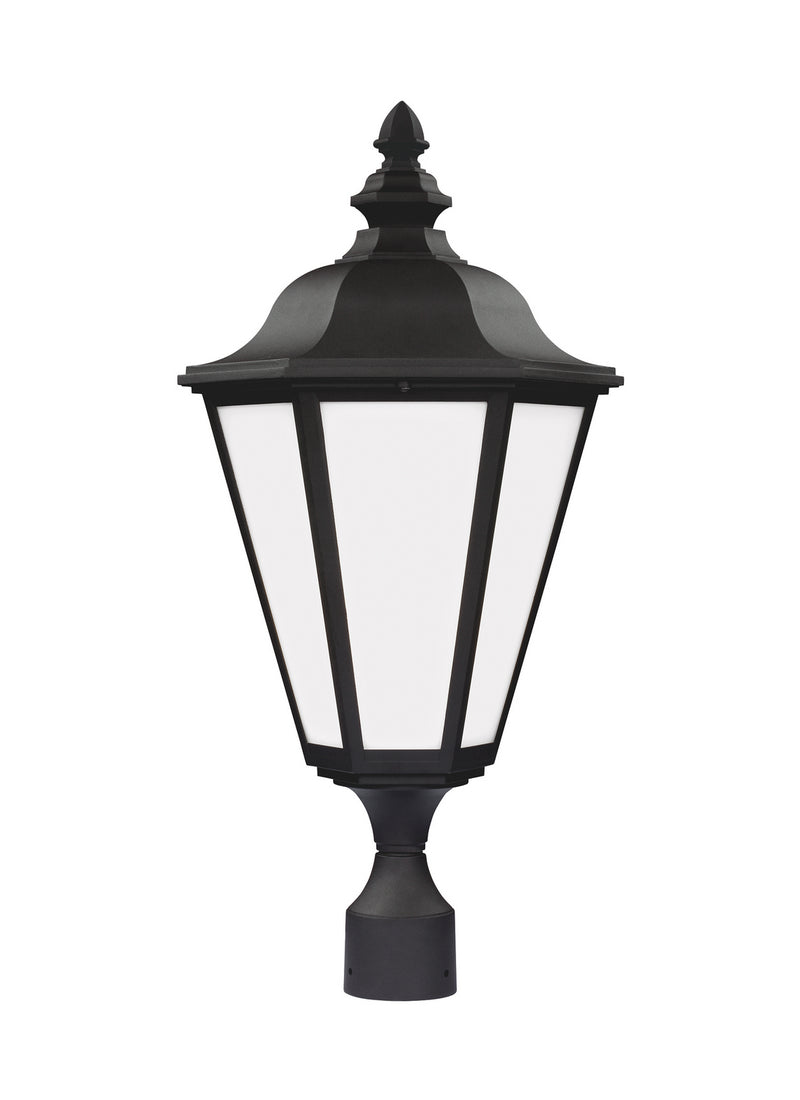 Generation Lighting - 89025-12 - One Light Outdoor Post Lantern - Brentwood - Black