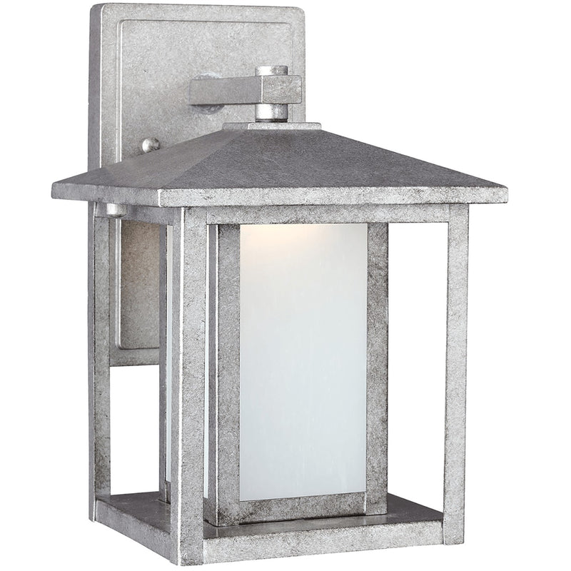 Generation Lighting - 89029-57 - One Light Outdoor Wall Lantern - Hunnington - Weathered Pewter