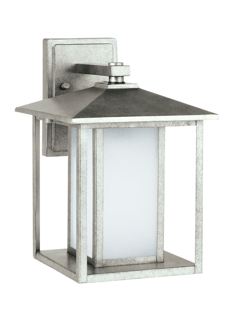 Generation Lighting - 89031-57 - One Light Outdoor Wall Lantern - Hunnington - Weathered Pewter