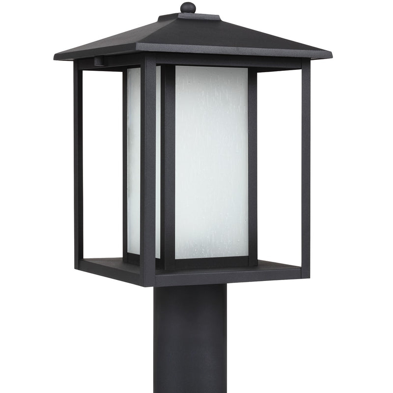 Generation Lighting - 89129-12 - One Light Outdoor Post Lantern - Hunnington - Black