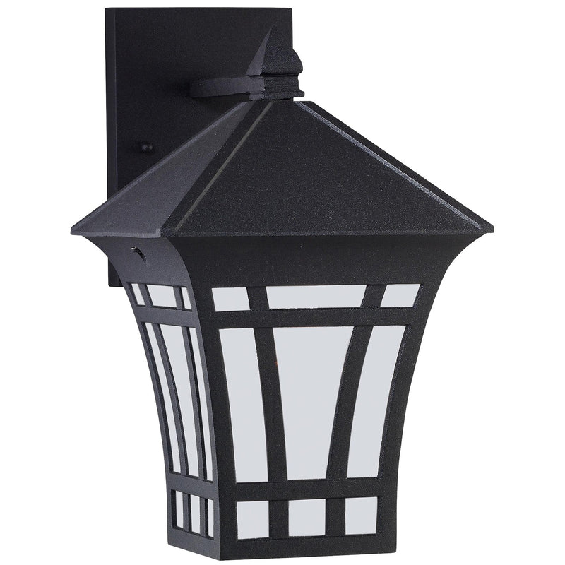 Generation Lighting - 89132EN3-12 - One Light Outdoor Wall Lantern - Herrington - Black