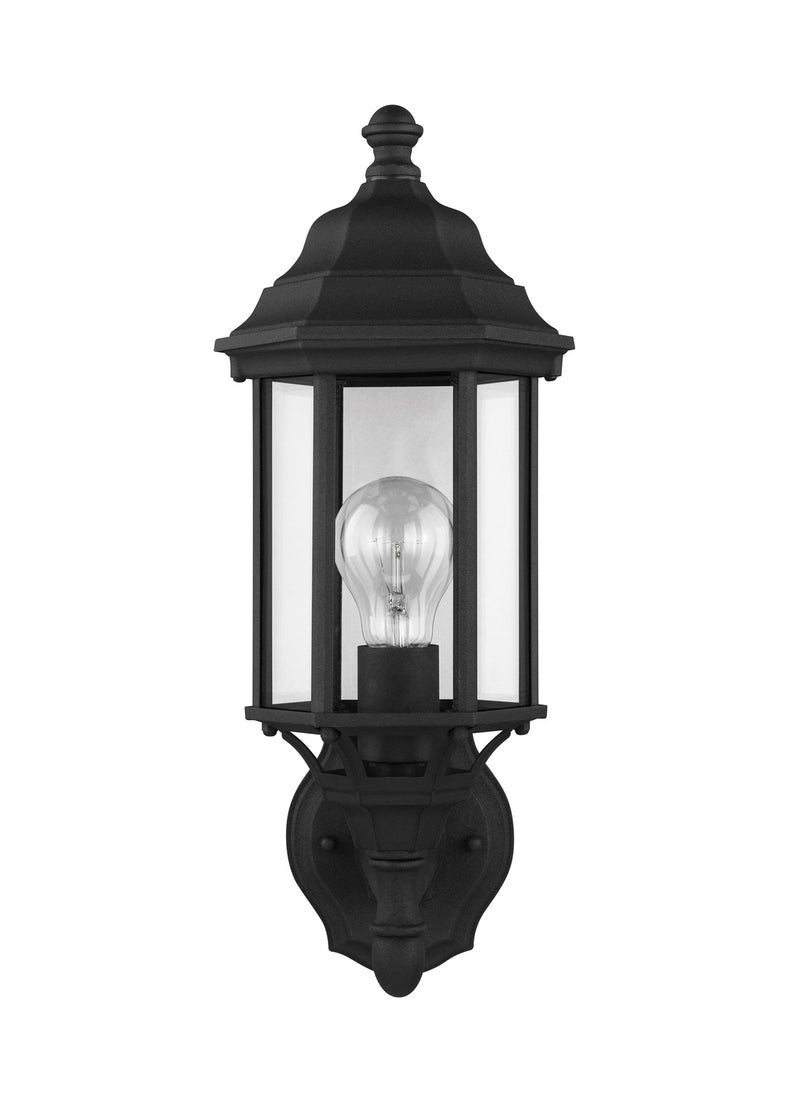 Generation Lighting - 8538701-12 - One Light Outdoor Wall Lantern - Sevier - Black