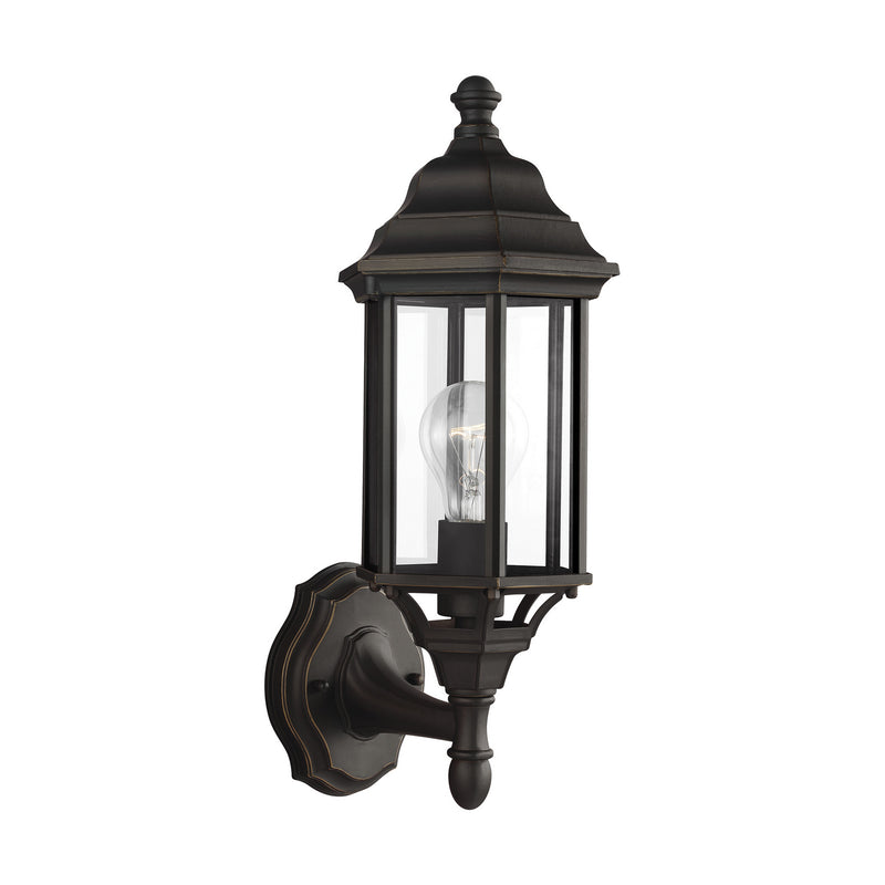 One Light Outdoor Wall Lantern<br /><span style="color:#4AB0CE;">Entrega: 4-10 dias en USA</span><br /><span style="color:#4AB0CE;font-size:60%;">PREGUNTE POR ENTREGA EN PANAMA</span><br />Collection: Sevier<br />Finish: Antique Bronze