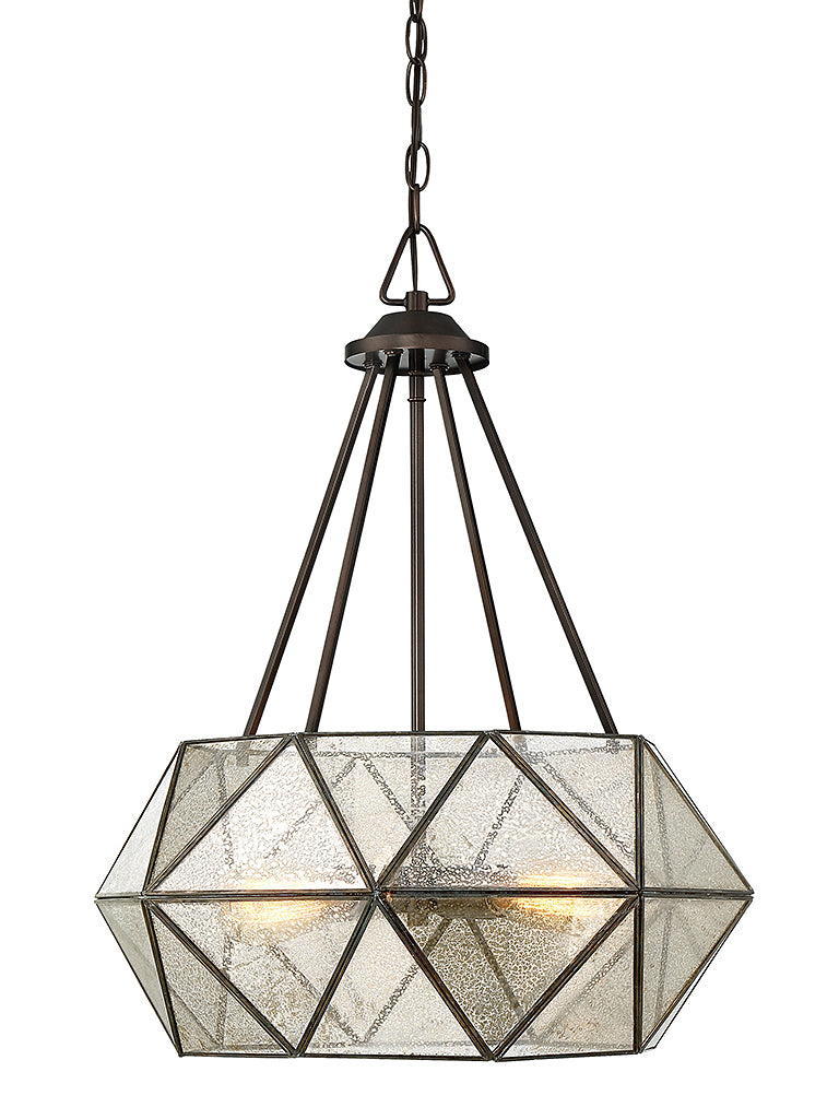 Four Light Pendant<br /><span style="color:#4AB0CE;">Entrega: 4-10 dias en USA</span><br /><span style="color:#4AB0CE;font-size:60%;">PREGUNTE POR ENTREGA EN PANAMA</span><br />Collection: Tartan<br />Finish: Oiled Burnished Bronze